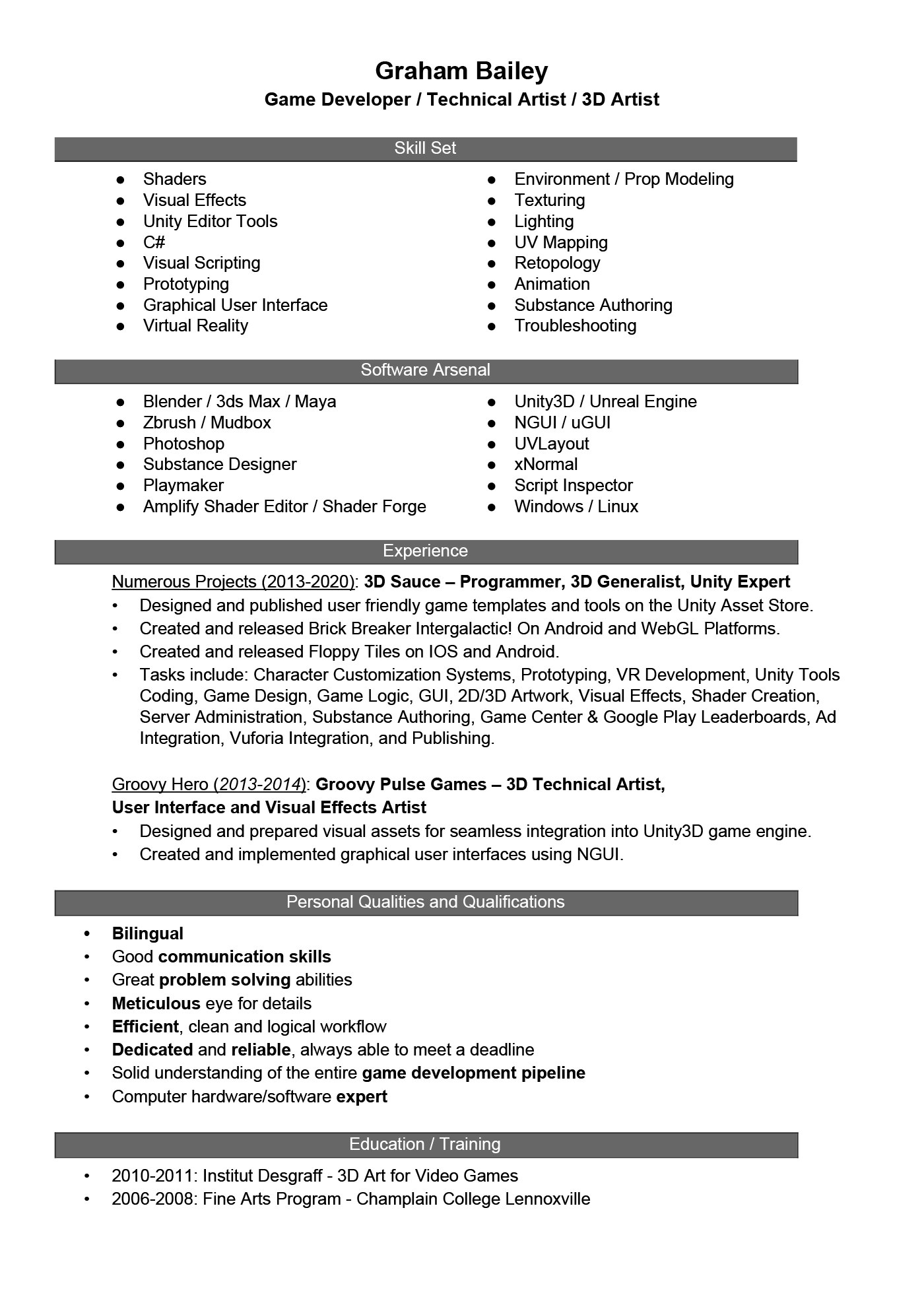Resume